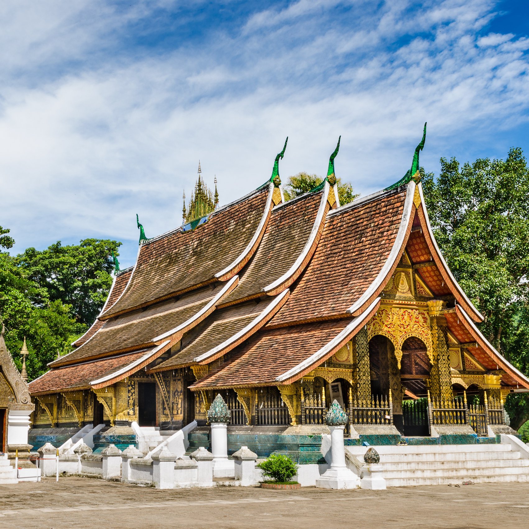 Tempel Wat Xieng Thong in Luang Prabang, Laos