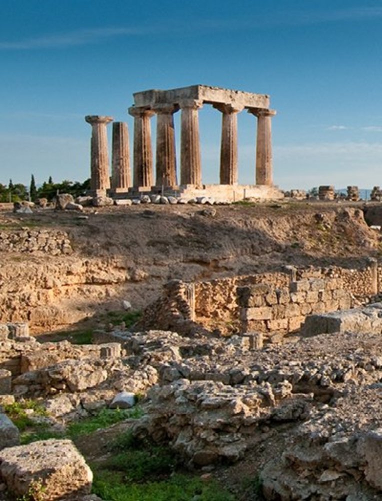 Ruines du temple d'Apollon dans l'Acropolis, Athènes