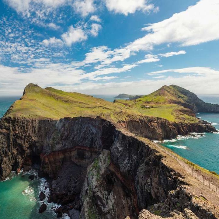 Luftansicht der Insel Madeira.