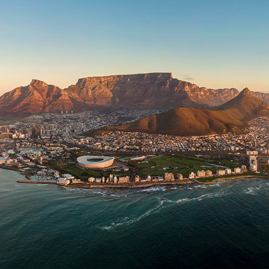 Kapstadt im Sonnenuntergang