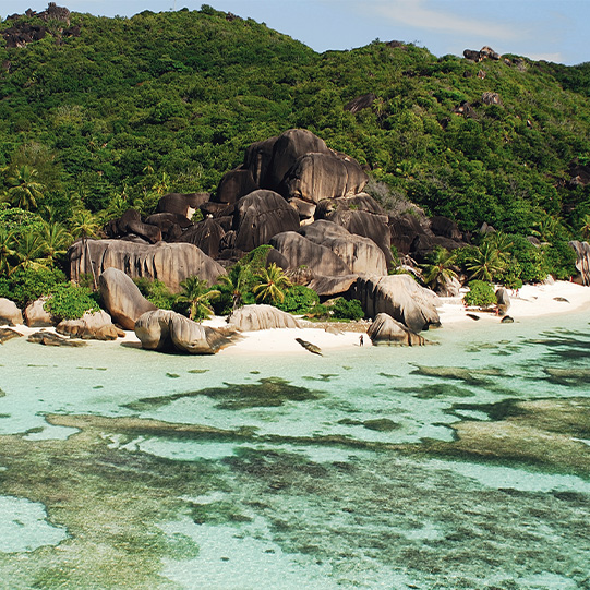 Felsenstrand Seychellen