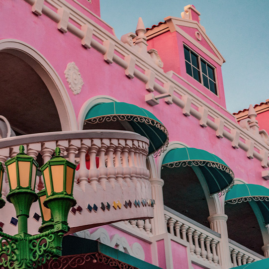 Lebkuchenhäuser in Aruba